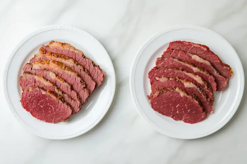 Comparison of canned and homemade corned beef dishes