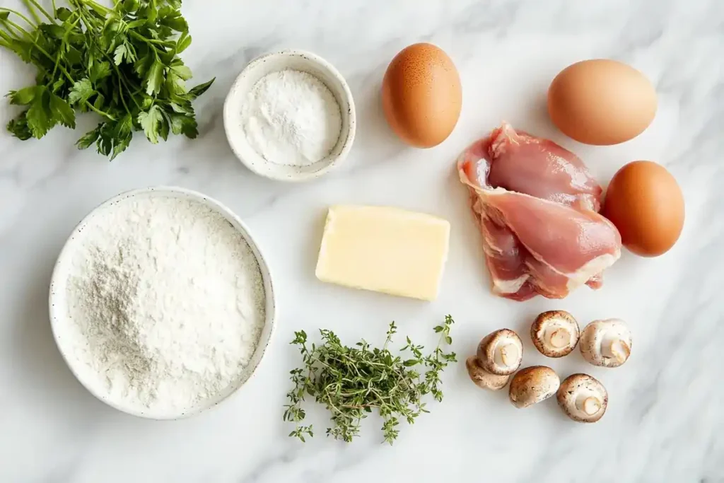 Fricassee Cake Ingredients	